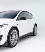 Tesla Model X Performance / Standard Range / P100D / P90D / Long Range Plus / 100D / 90D / 75D / 70D 2016 2017 2018 2019 2020 2021 with Aftermarket Parts - Side Skirts PP from Yofer.co
