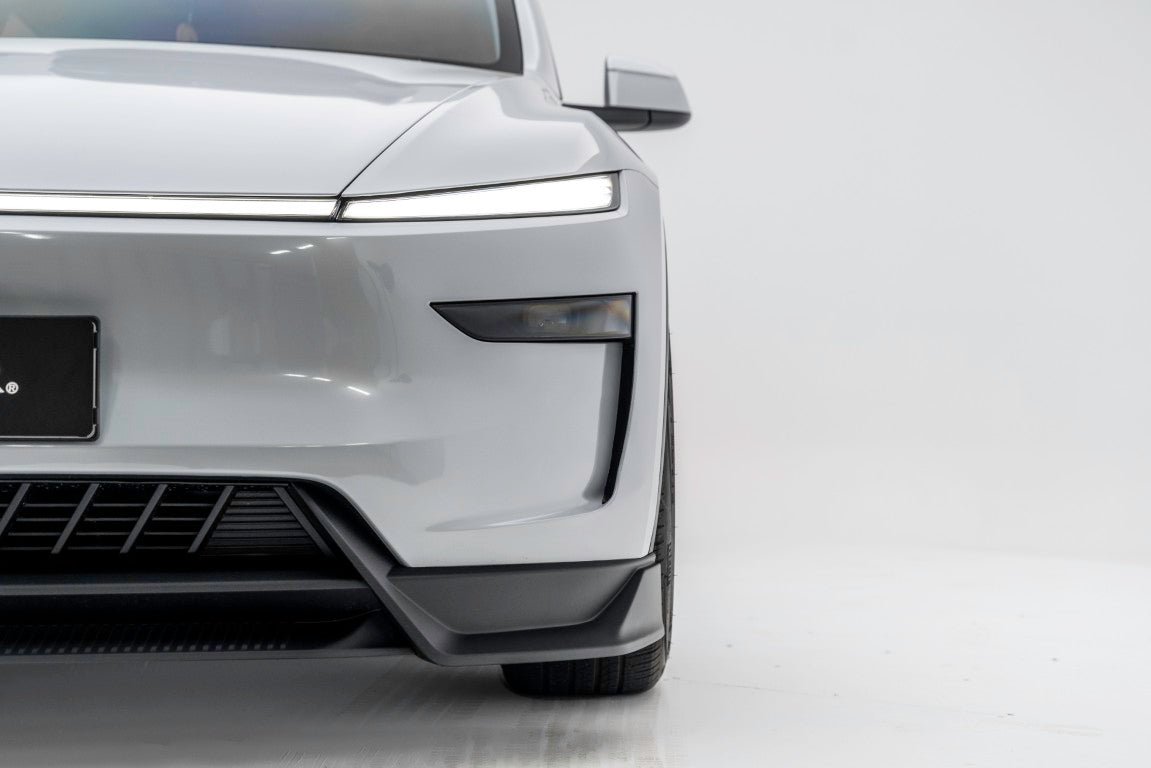 Tesla Model Y Juniper 2026-ON with Aftermarket Parts - Loong Flames Pro Front Lip PP Polypropylene from Yofer.co