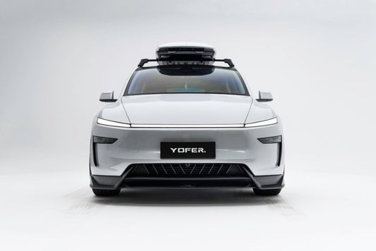 Tesla Model Y Juniper 2026-ON with Aftermarket Parts - Loong Flames Pro Front Lip PP Polypropylene from Yofer.co