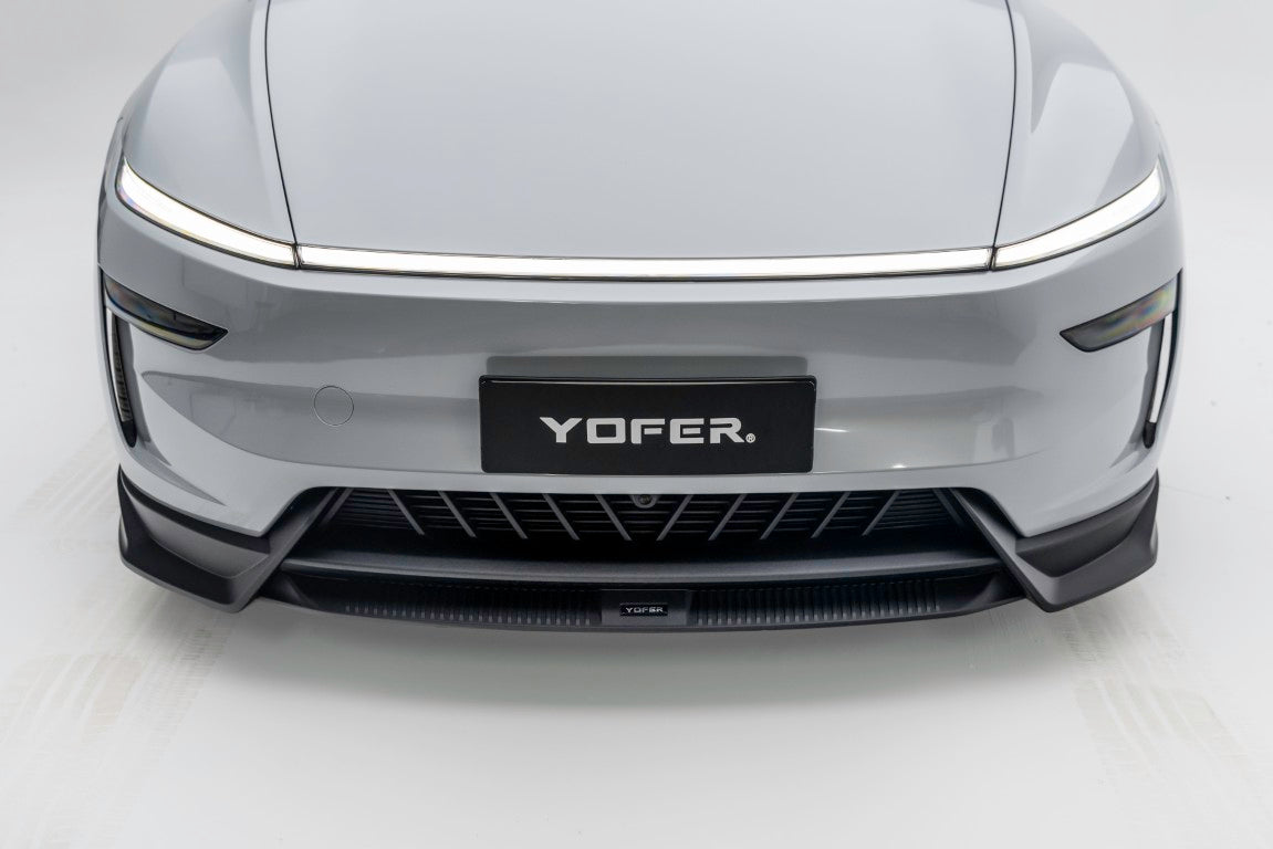 Tesla Model Y Juniper 2026-ON with Aftermarket Parts - Loong Flames Pro Front Lip PP Polypropylene from Yofer.co