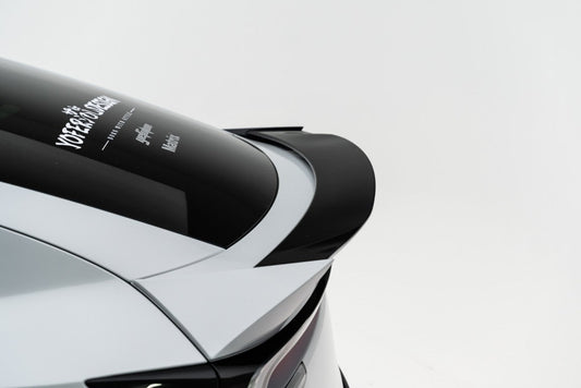 Tesla Model Y Juniper 2026-ON with Aftermarket Parts - Loong Flames Rear Lip Spoiler PP Polypropylene from Yofer.co