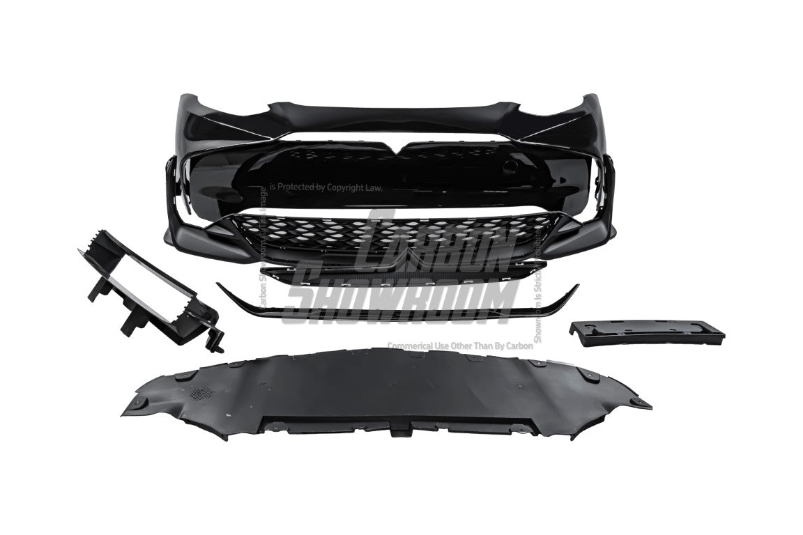 Tesla Model Y / Performance 2021-ON with Aftermarket Parts - Loong Flames Max Front Bumper PP from Yofer.co