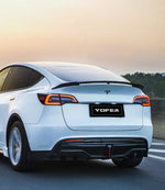 Tesla Model Y / Performance 2021 2022 2023 2024 with Aftermarket Parts - V2 Rear Lip Spoiler PP from Yofer.co