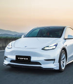 Tesla Model Y / Performance 2021 2022 2023 2024 with Aftermarket Parts - V2 Front Lip PP from Yofer.co