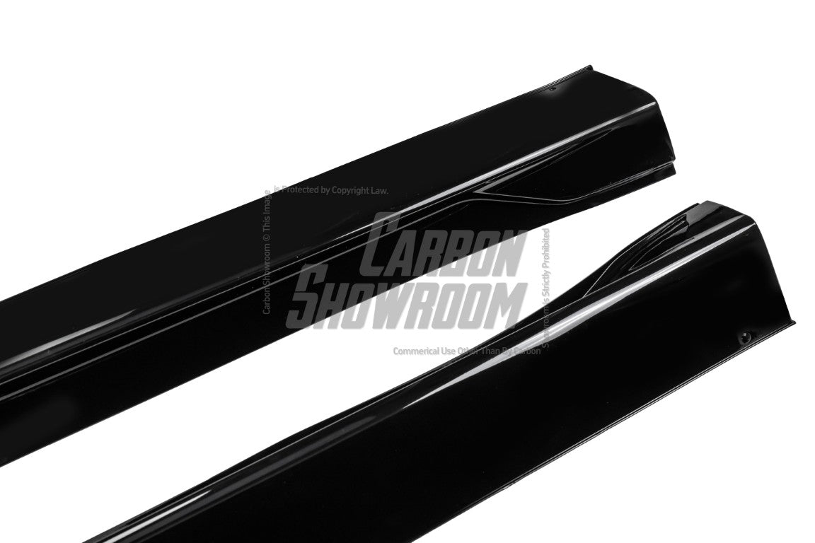 Tesla Model Y / Performance 2021-ON with Aftermarket Parts - Loong Flames Max Side Skirts PP from Yofer.co