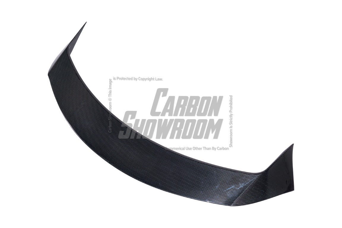 Tesla Model Y / Performance 2021 2022 2023 2024 with Aftermarket Parts - Loong Flames Style Rear Spoiler Wing Carbon Fiber from Yofer.co