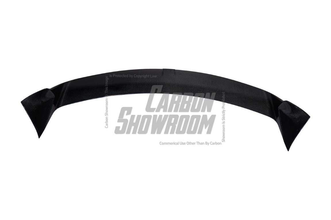 Tesla Model Y / Performance 2021 2022 2023 2024 with Aftermarket Parts - Loong Flames Style Rear Spoiler Wing Carbon Fiber from Yofer.co