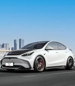 Tesla Model Y / Performance 2021-ON with Aftermarket Parts - Loong Flames Max Side Skirts PP from Yofer.co
