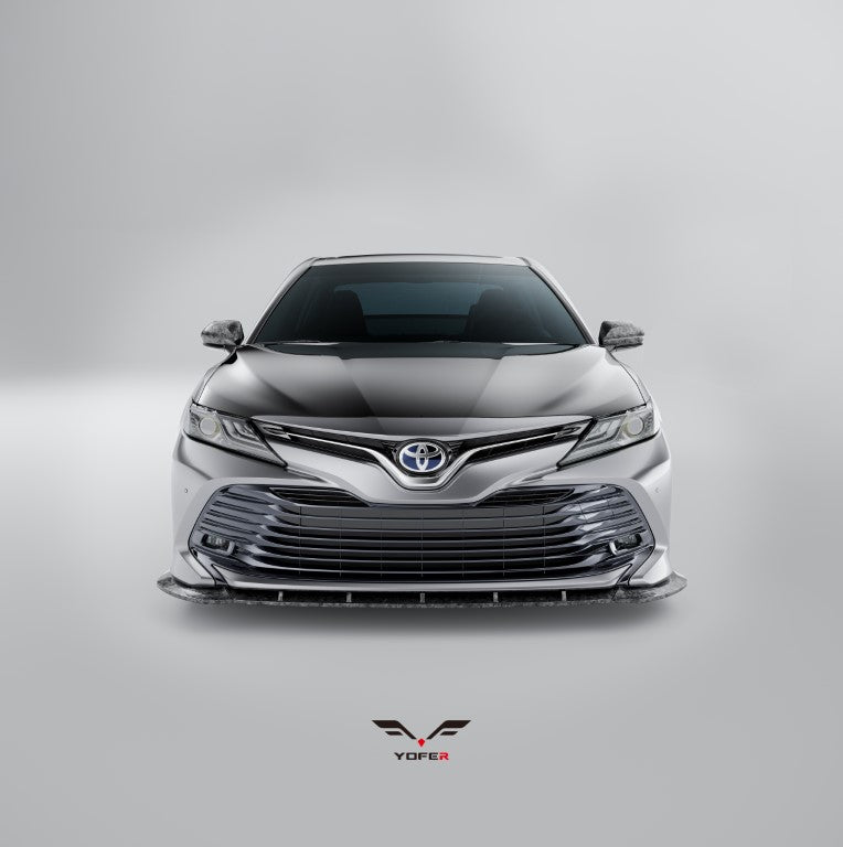 Toyota Camry 8th Gen XV70 LE XLE 2021-2024 with Aftermarket Parts - Front Lip Splitter PP from Yofer.co