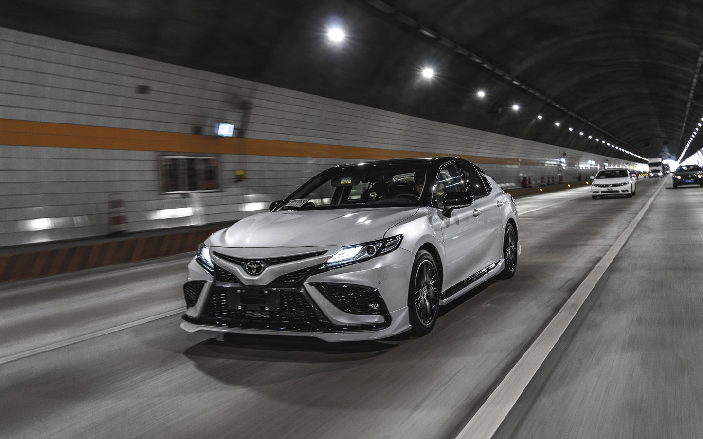 Toyota Camry 8th Gen XV70 SE XSE 2021-2024 with Aftermarket Parts - Front Lip Splitter PP from Yofer.co