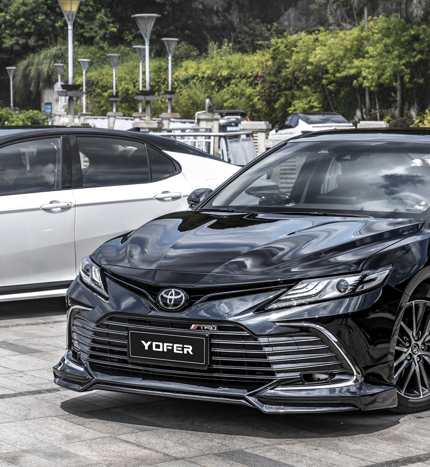 Toyota Camry 8th Gen XV70 LE XLE 2021-2024 with Aftermarket Parts - Front Lip Splitter PP from Yofer.co