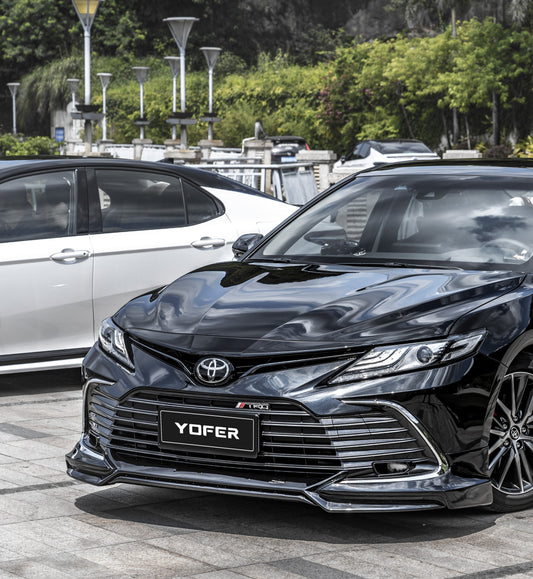 Toyota Camry 8th Gen XV70 LE XLE 2021-2024 with Aftermarket Parts - Front Lip Splitter PP from Yofer.co