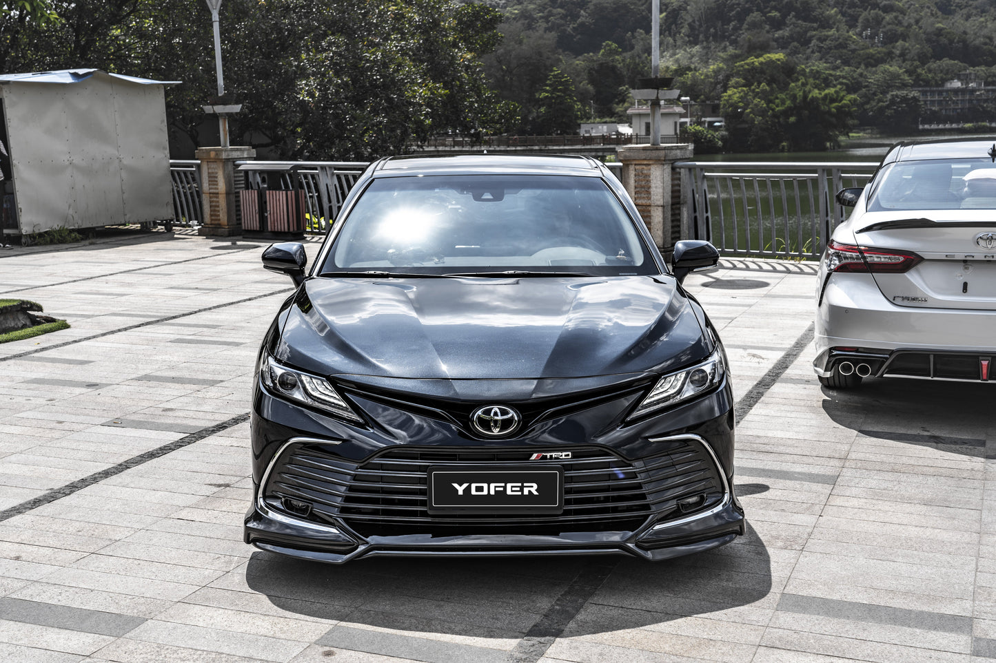 Toyota Camry 8th Gen XV70 LE XLE 2021-2024 with Aftermarket Parts - Front Lip Splitter PP from Yofer.co