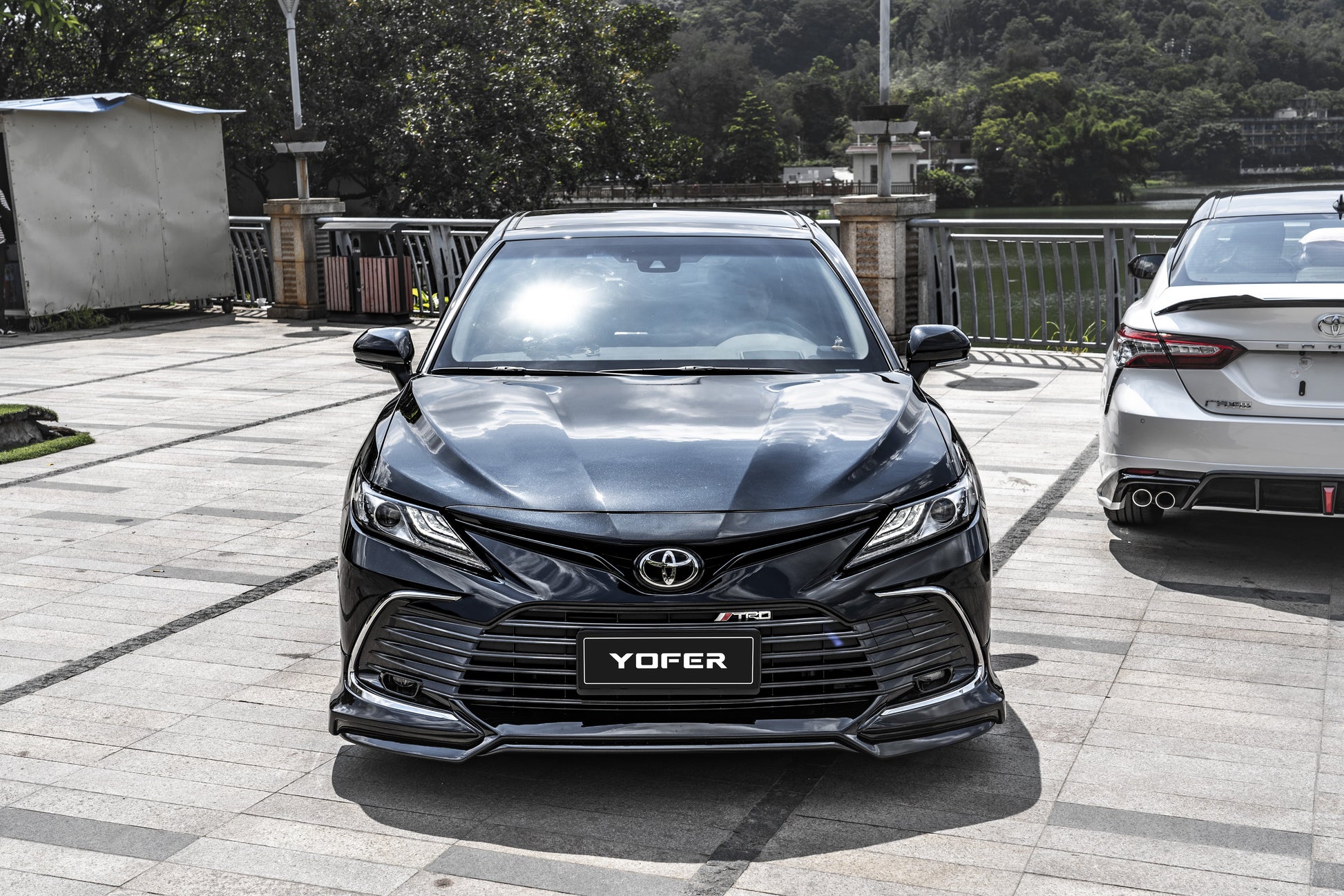 Toyota Camry 8th Gen XV70 LE XLE 2021-2024 with Aftermarket Parts - Front Lip Splitter PP from Yofer.co