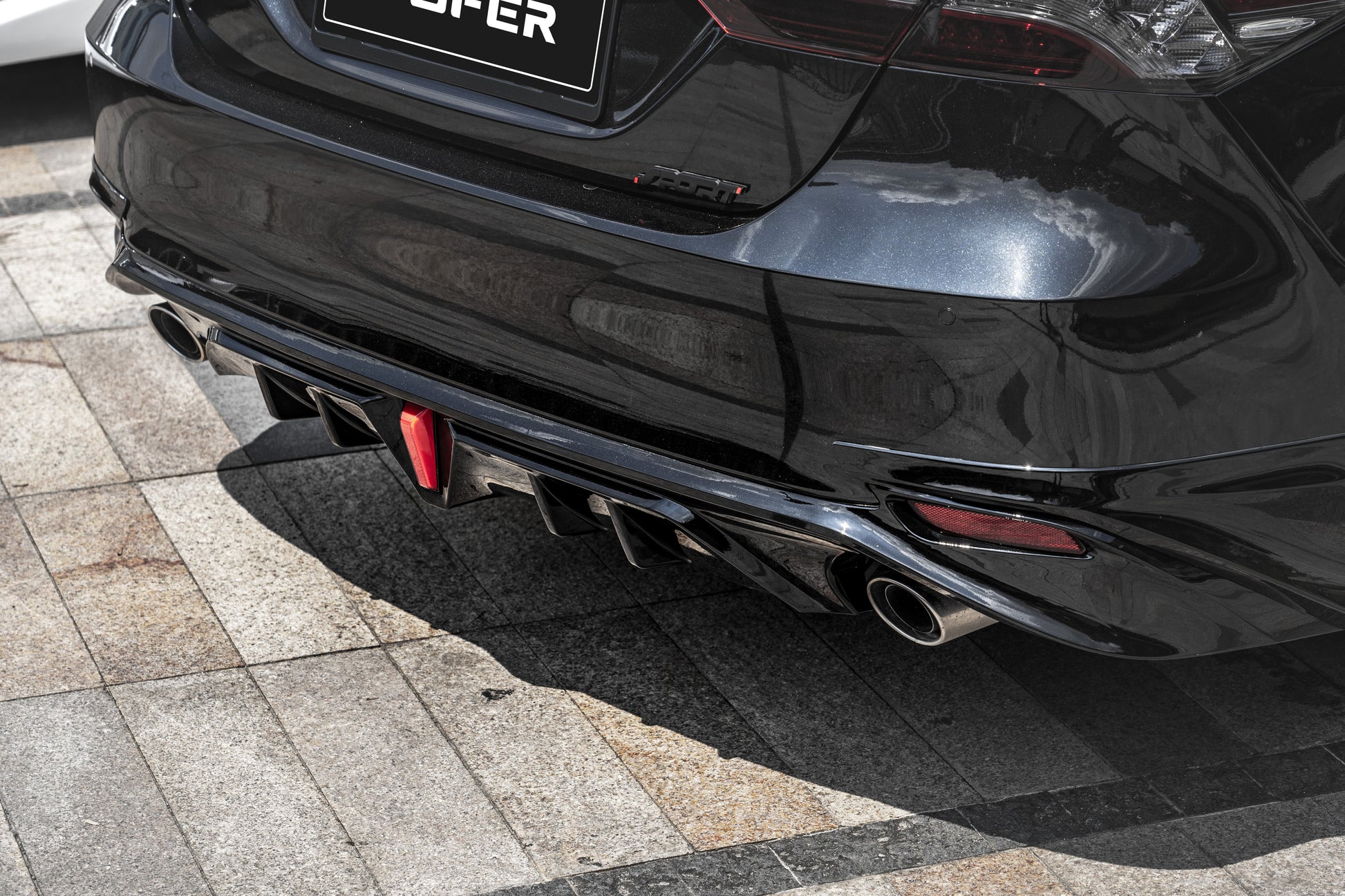 Toyota Camry 8th Gen XV70 LE XLE 2018-2024 with Aftermarket Parts - Rear Diffuser & Canards PP from Yofer.co