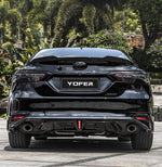 Toyota Camry 8th Gen XV70 LE XLE 2018-2024 with Aftermarket Parts - Rear Diffuser & Canards PP from Yofer.co