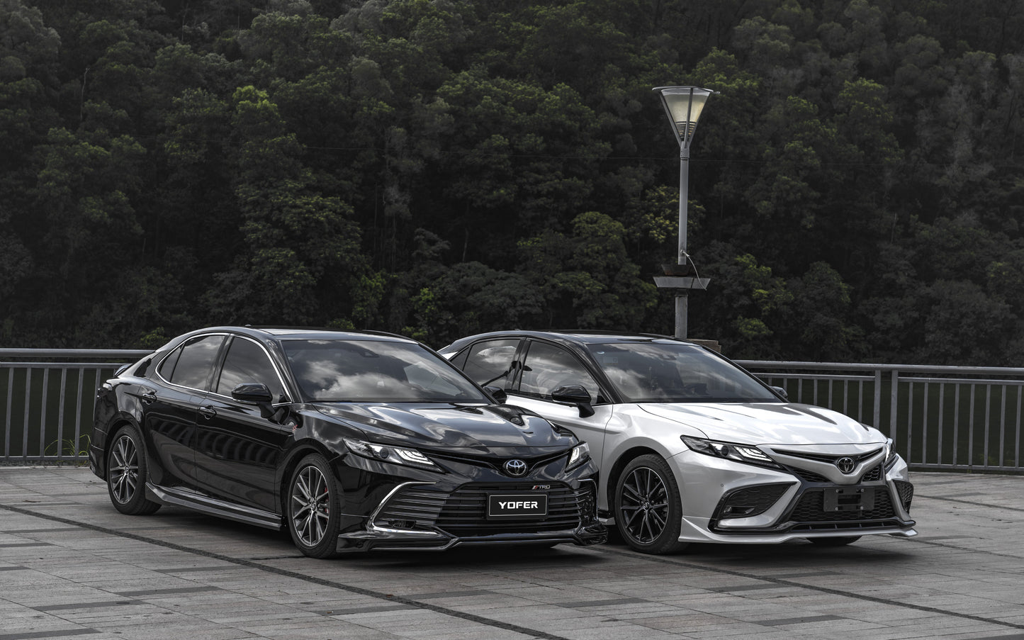 Toyota Camry 8th Gen XV70 LE XLE 2021-2024 with Aftermarket Parts - Front Lip Splitter PP from Yofer.co