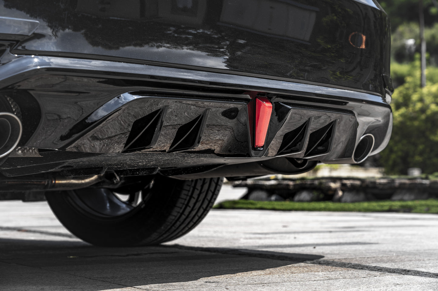 Toyota Camry 8th Gen XV70 LE XLE 2018-2024 with Aftermarket Parts - Rear Diffuser & Canards PP from Yofer.co