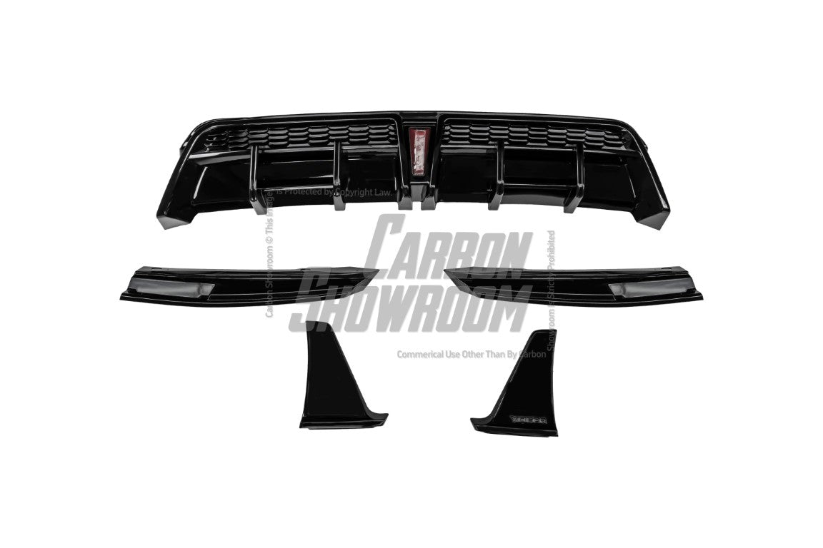 Toyota Camry 8th Gen XV70 SE XSE 2018-2024 with Aftermarket Parts - V1 Style Diffuser & Canards PP from Yofer.co