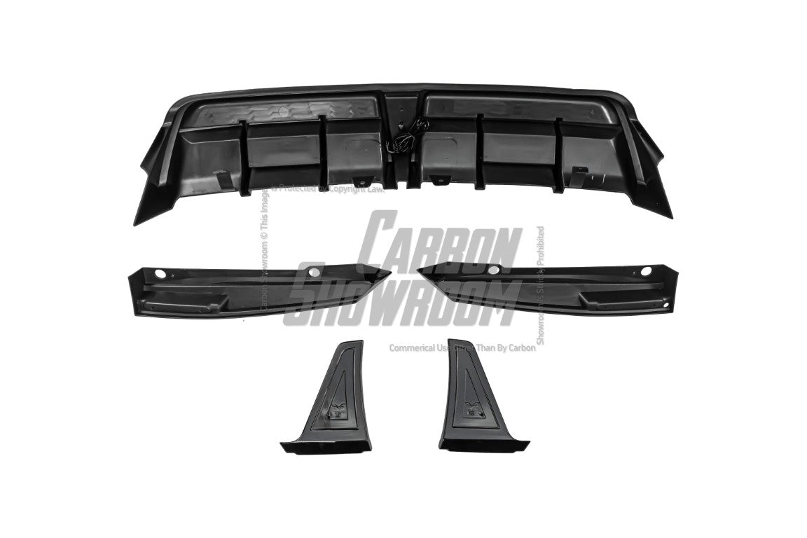 Toyota Camry 8th Gen XV70 SE XSE 2018-2024 with Aftermarket Parts - V1 Style Diffuser & Canards PP from Yofer.co