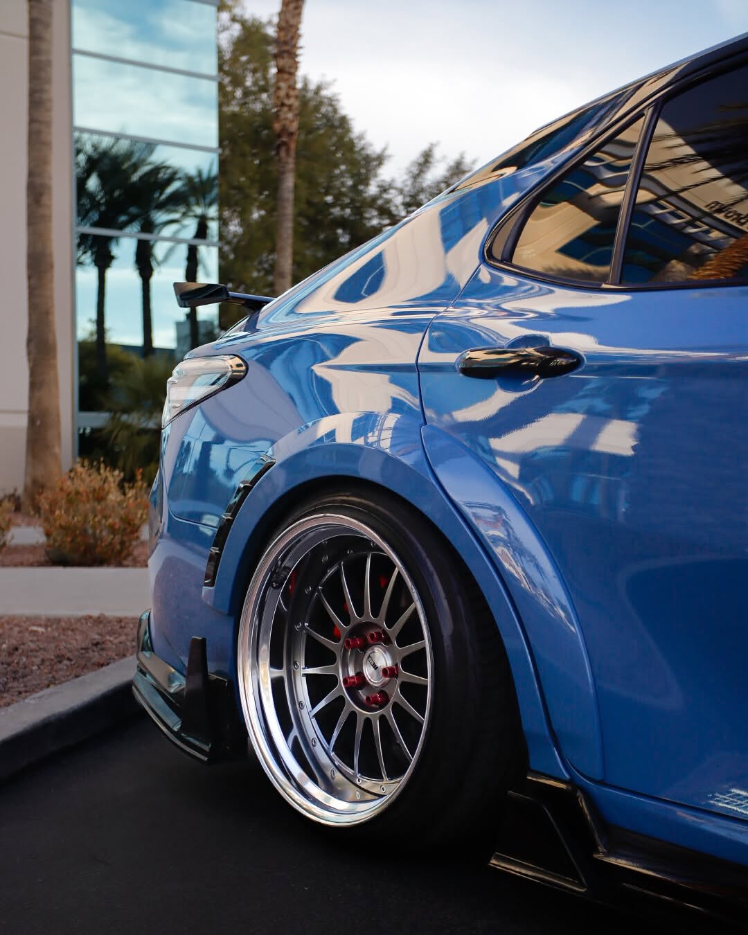 Toyota Camry 8th Gen XV70 TRD SE XSE LE XLE 2018-2024 with Aftermarket Parts - Widebody Wheel Arches PP from Yofer.co