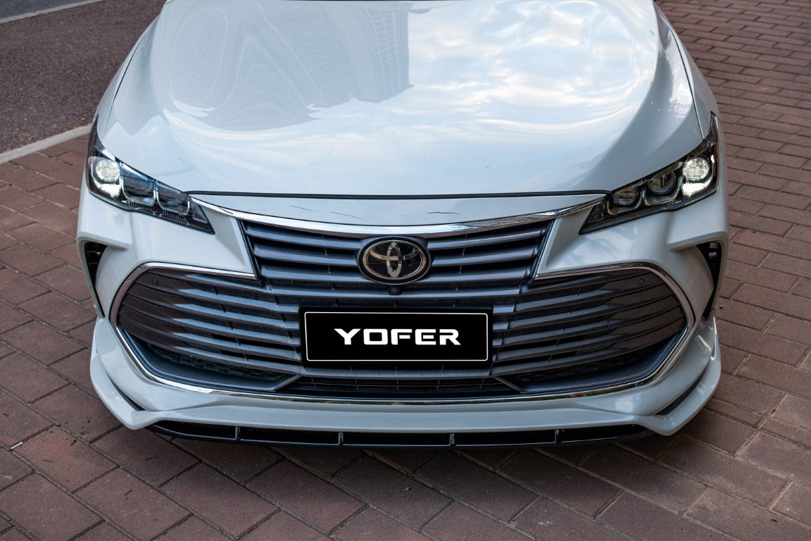 Toyota Avalon 5th Gen XX50 2019-2022 with Aftermarket Parts - Front Lip Splitter PP from Yofer.co