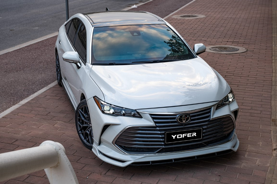 Toyota Avalon 5th Gen XX50 2019-2022 with Aftermarket Parts - Front Lip Splitter PP from Yofer.co