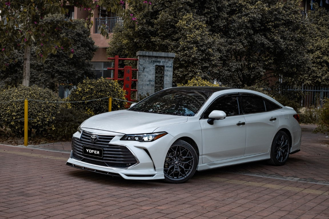 Toyota Avalon 5th Gen XX50 2019-2022 with Aftermarket Parts - Front Lip Splitter PP from Yofer.co