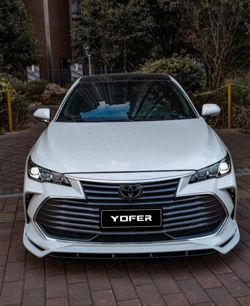 Toyota Avalon 5th Gen XX50 2019-2022 with Aftermarket Parts - Front Lip Splitter PP from Yofer.co