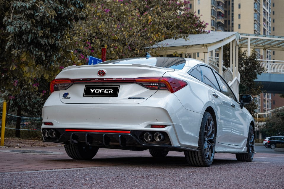 Toyota Avalon 5th Gen XX50 2019-2022 with Aftermarket Parts - Rear Diffuser & Canards PP from Yofer.co