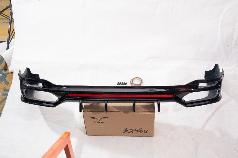 Toyota Avalon 5th Gen XX50 2019-2022 with Aftermarket Parts - Rear Diffuser & Canards PP from Yofer.co