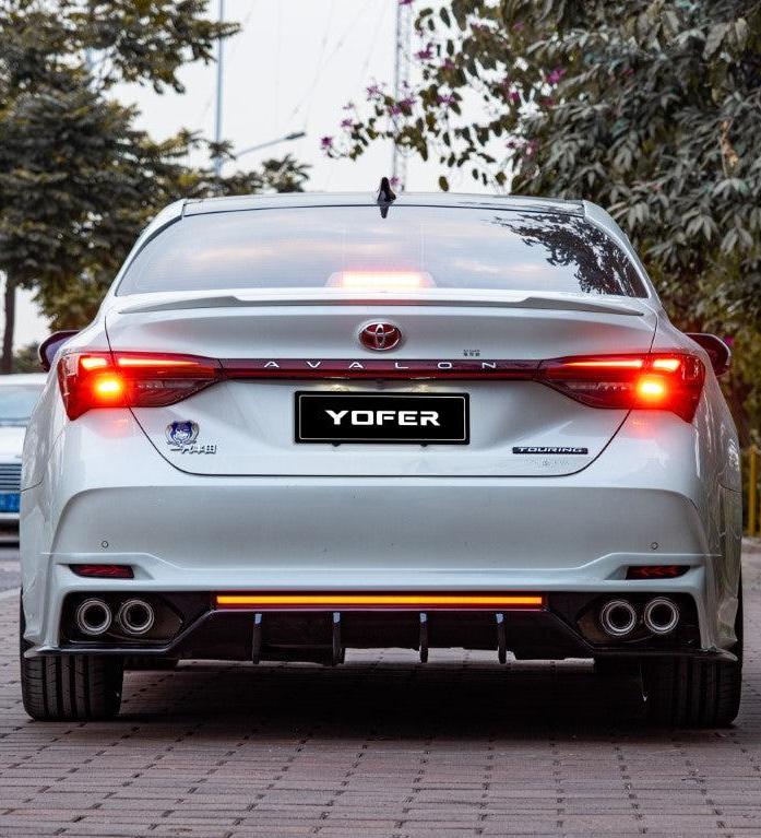 Toyota Avalon 5th Gen XX50 2019-2022 with Aftermarket Parts - Rear Diffuser & Canards PP from Yofer.co