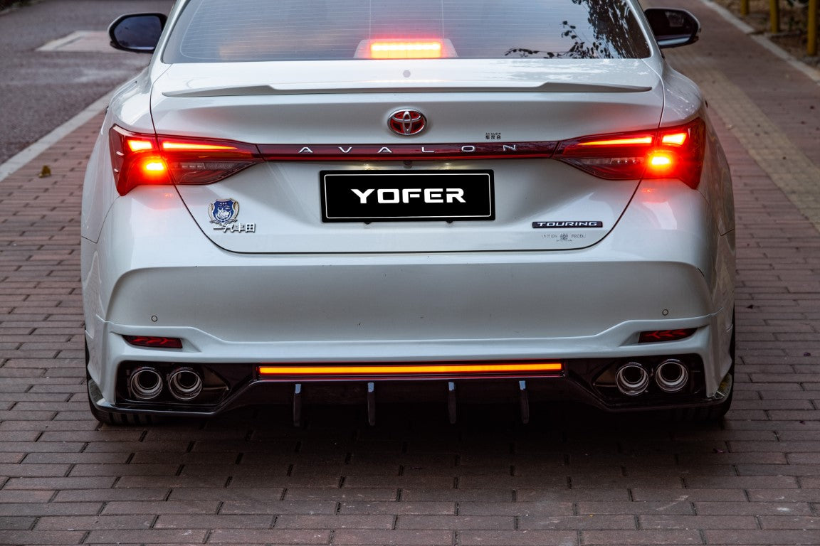 Toyota Avalon 5th Gen XX50 2019-2022 with Aftermarket Parts - Rear Diffuser & Canards PP from Yofer.co