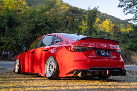 Honda Civic 11th Gen FE1 FE2 FE4 2022 2023 2024 & Civic 11th Gen FL1 FL2 FL4 2022 2023 2024 with Aftermarket Parts - V2 Style Side Skirts PP from Yofer.co