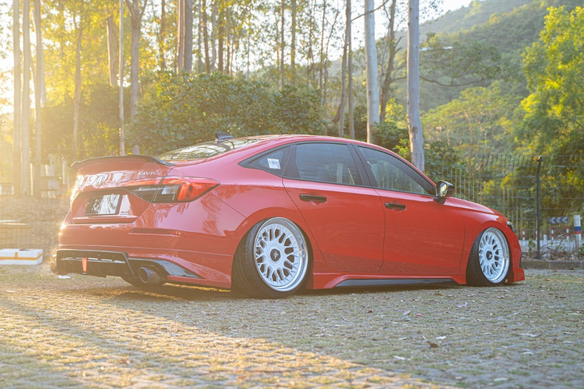Honda Civic 11th Gen FE1 FE2 FE4 2022 2023 2024 & Civic 11th Gen FL1 FL2 FL4 2022 2023 2024 with Aftermarket Parts - V2 Style Side Skirts PP from Yofer.co