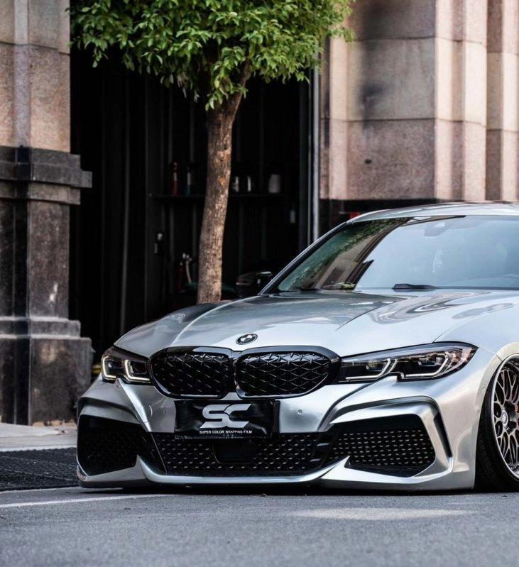 BMW 3 Series M340i 330i G20 G21 Pre-LCI 2019 2010 2021 2022 with Aftermarket Parts - Front Bumper & Lip PP from Yofer.co